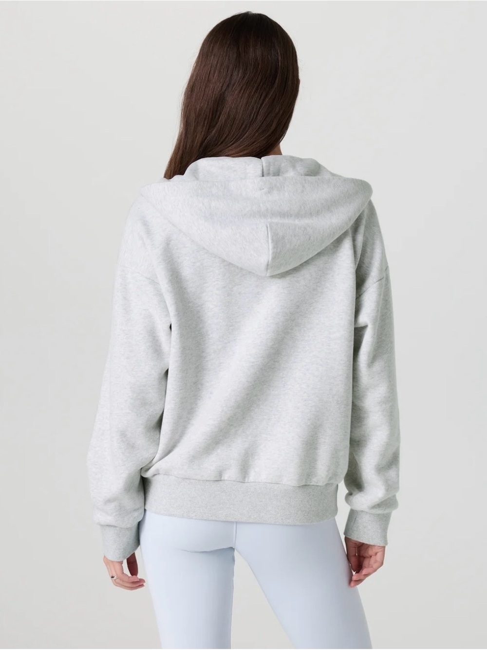 Vuori Restore Full Zip Hoodie Light Gray Zip-Up Hoodie Jacket - Picture 8 of 8